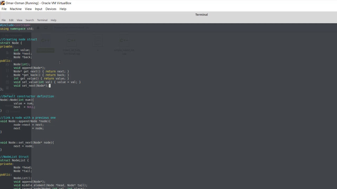 Doubly Linked List Using Classes - C++ - YouTube