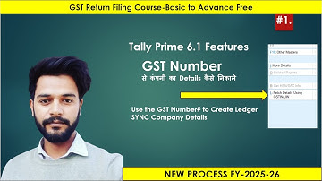 Tally Prime 6.1 New Update | Fetch GSTIN/UIN Details Automatically | New Features