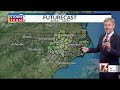 Chance of central NC Mother's Day weekend rain