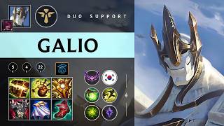Galio Support vs Trundle - KR Master Patch 26.07