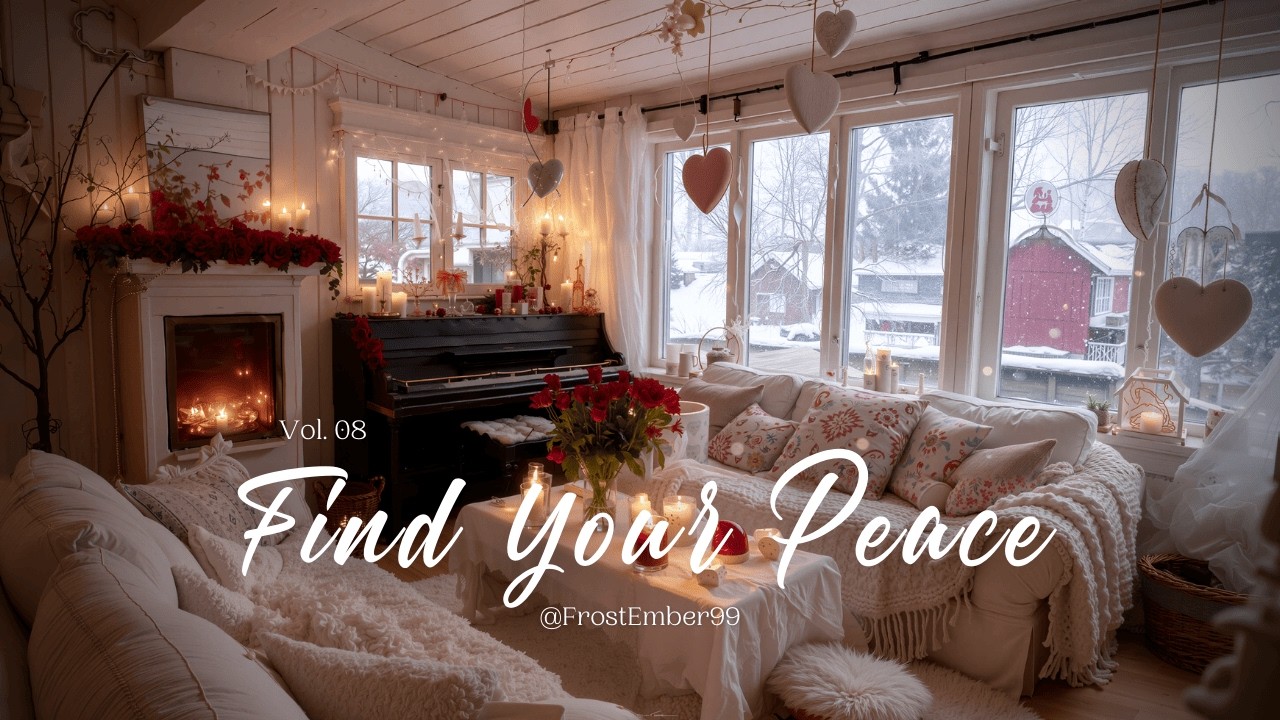 Snowy Night Piano ❄️ Classical Music in a Warm Cozy Room