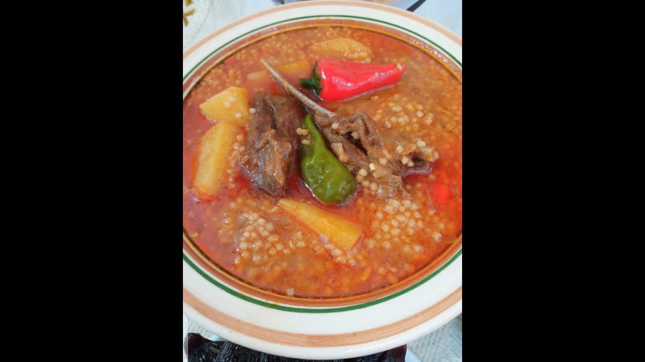 محمص مقلّي بالقديد بالطريقة الصفاقسية وصفة من الزمن الجميل