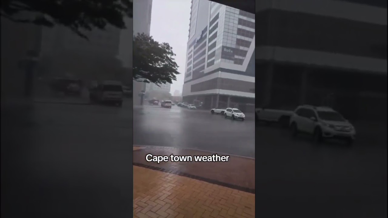 Extreme weather in Cape Town CBD 