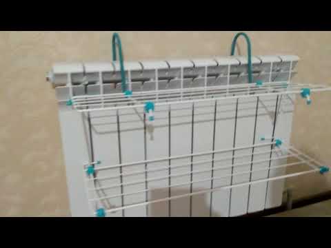 ОБЗОР. Хозяйкам на заметку!!! Двухъярусная сушилка для белья. НИКА.