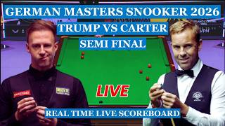 Judd Trump vs Ali Carter Live Scores | German Masters Snooker 2026 Semi Finals screenshot 3
