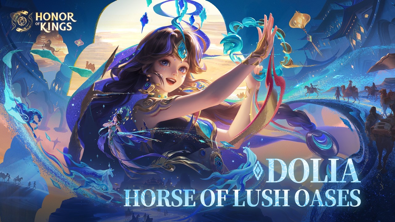 Horse of Lush Oases Dolia | Skin Showcase | Honor of Kings