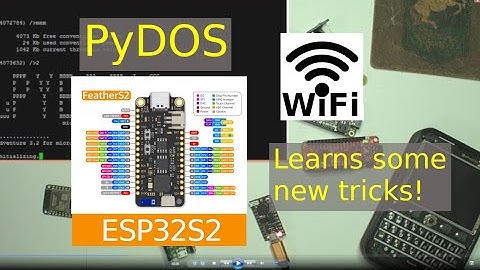 PyDOS finds the Internet with ESP32 boards