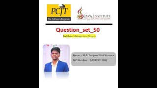 DBMS Question 50 Net Worth