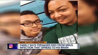 Flint area family shocked by teenager's sudden death from sinus infection