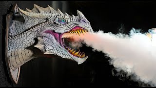 Mounted Dragon Head Wall Hanging Prop | Dragon Legends Fantasy Art