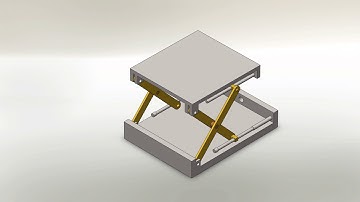 Scissor Lift - SolidWorks Annimation