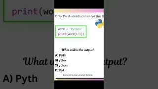 #learnpython #python #codechallenge #pythonchallenge #pythonprogramming #pythonquiz