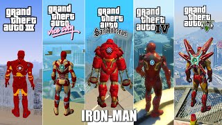 Iron-Man Jumping From Highest Point in All GTA Games 2001-2025 | Part 2 Upgraded Ironman in GTA SA screenshot 5