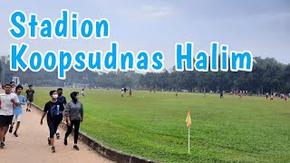Stadion Koopsudnas, salah satu lokasi jogging di komplek Halim Perdanakusuma