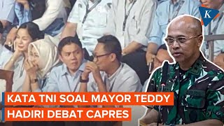 TNI Buka Suara soal Mayor Teddy 'Nyelip' di Antara Pendukung Prabowo