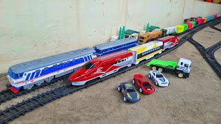 Menemukan Harta Karun Mainan Kereta Api Cepat Mainan Kereta Api Diesel Bermain Di Kebun