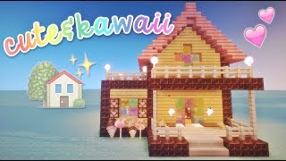 Cute survival house! 🏠✨ Minecraft tutorial :3
