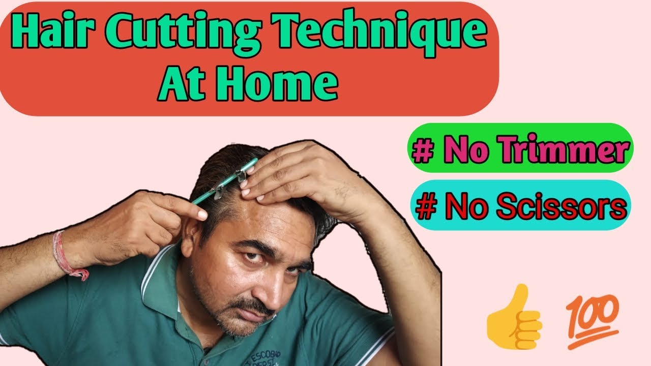 Hair Cutting Home Technique !! Without Trimmer and Scissors - YouTube
