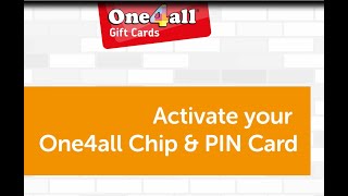 One4all Gift Cards Ireland Chip & PIN Instructions