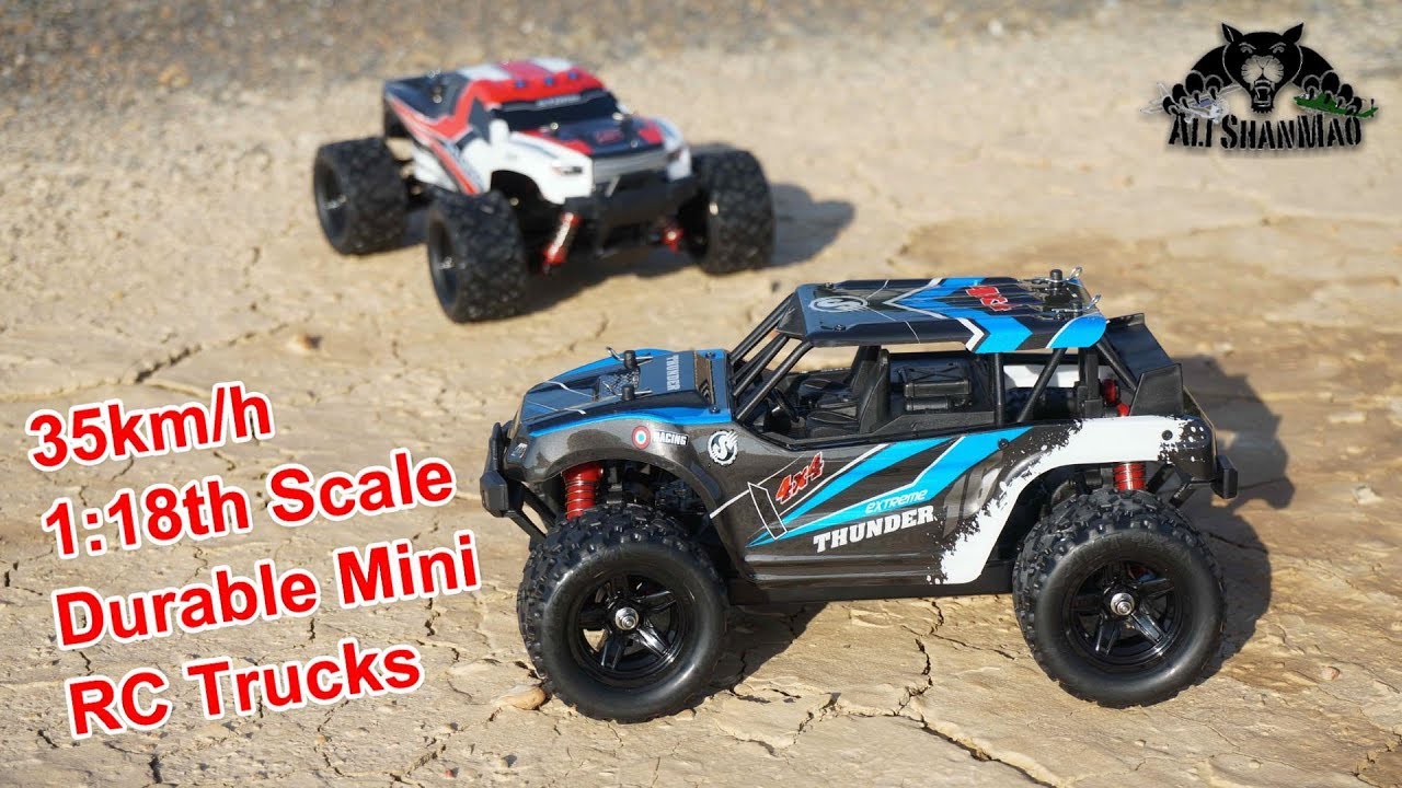 MaxTronic RC Cars,High Speed Remote Control Car for Adults,1:18 Scale 36  KM/H 4WD Off Road RC Monster Truck,All Terrain Electric Cars Two  Rechargeable