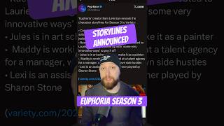 EUPHORIA SEASN 3 STORYLINES ANNOUNCED 👀 @ZachPopeReviews