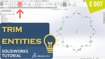 SolidWorks Sketch Tutorial (E007) │ Learn Trim Entities (Power Trim) with Sketch Exercise –Beginners