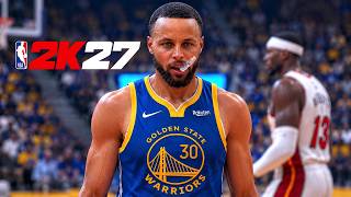 NBA 2K27 | HEAT vs WARRIORS | Insane Realistic Concept Gameplay Graphics (PC MOD) screenshot 3