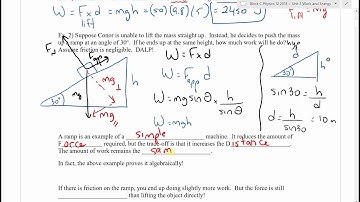 Physics 12 U3L1 The Work-Energy Theorem