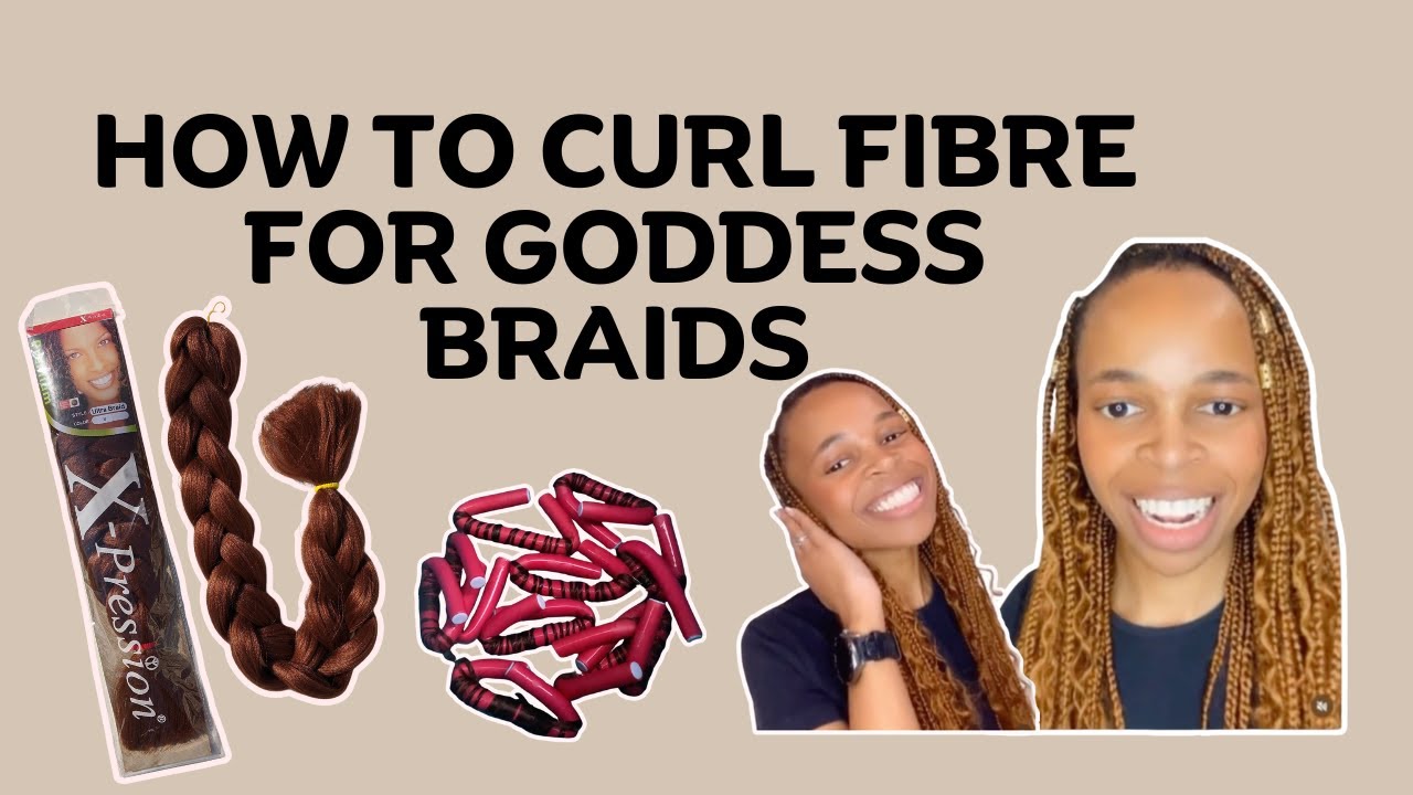 [How to] Curl Synthetic Hair with Flexi Rods for goddess Braids South
