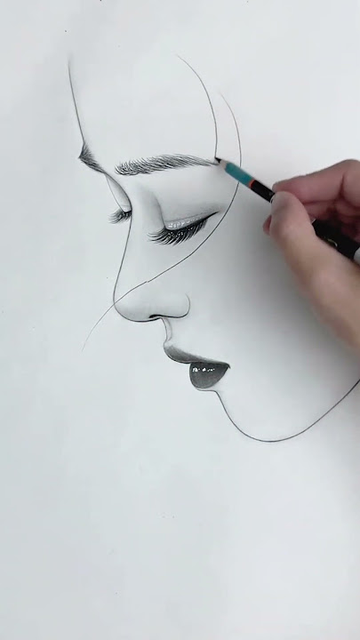 Menggambar Mudah Tanpa Ribet Menggambar Gadis Cantik: Sketsa Potret #drawing #sketch