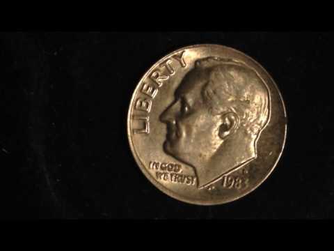 1983 D Roosevelt Dime (Mintage 730 million, value up to $3) - YouTube