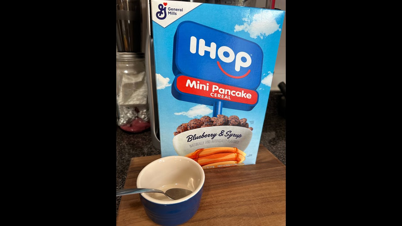 The Snack Break Ep 149 IHOP Mini Pancake Cereal in Blueberry & Syrup
