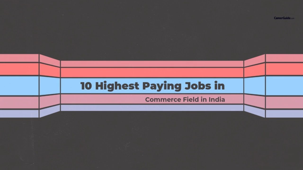10 Highest Paying Jobs In Commerce In India YouTube