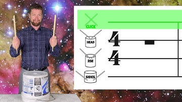 Bucket Drumming Notation 1 (2+3)