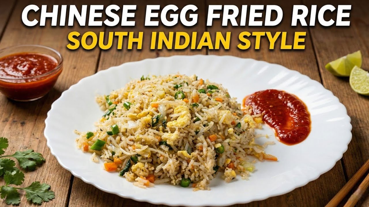 Chinese Egg Fried Rice | South Indian Style | 
