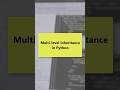 Multi-level Inheritance in Python