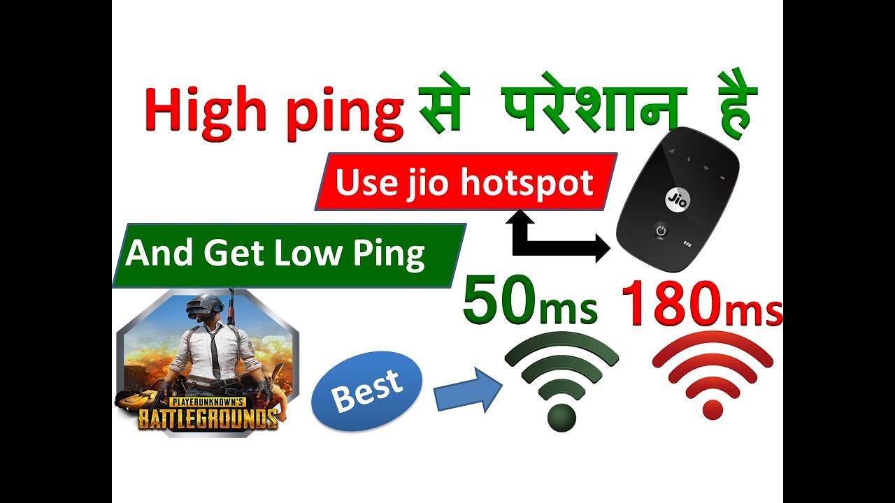 Use Jio HotSpot and Get Low Ping in Pubg Mobile Lite or Fix high ping