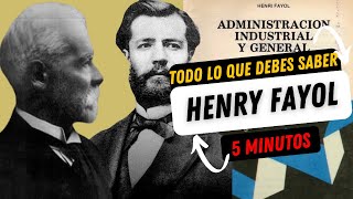 Henry Fayol en 5 MINUTOS! | Biografía y Obras | Todo lo que debes saber Henry Fayol en 5 MINUTOS! | Biografía y Obras | Todo lo que debes saber