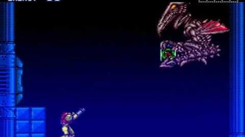 Super Metroid - Beating Ridley In Ceres Station