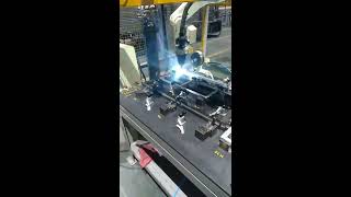 TCR Welding Fixture Table X OTC 6 Axis Welding Robotics V002 | TCR-Robotics Thailand