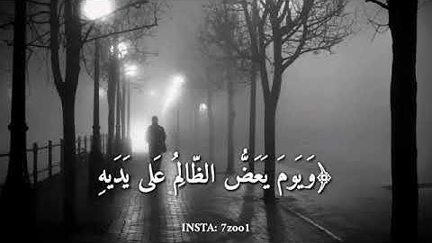 ويوم يعض الظالم على يديه حالات واتس قرأن كريم للقارئ اسلام صبحي