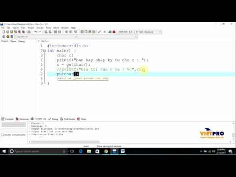 Video BÀI 23 LẬP TRÌNH C - HƯỚNG DẪN CÁCH IN KÝ TỰ RA MÀN... - YouTube