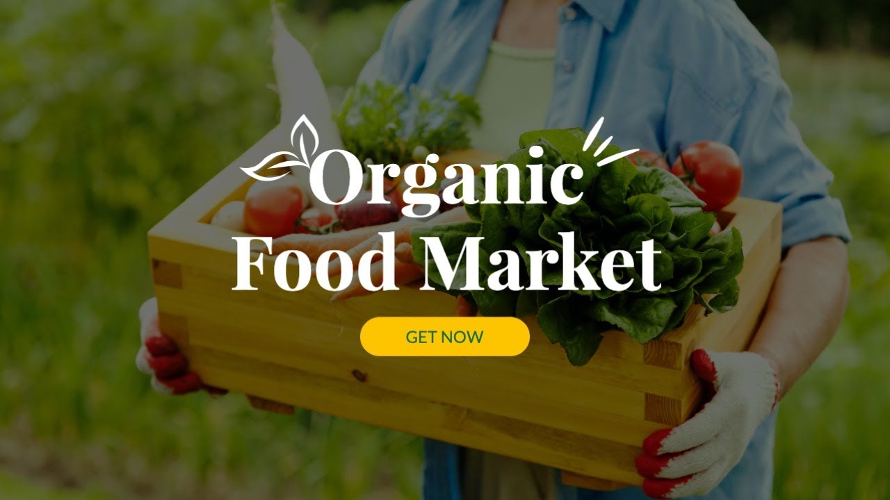 Free Organic Food Market Video Template (Customizable) - FlexClip