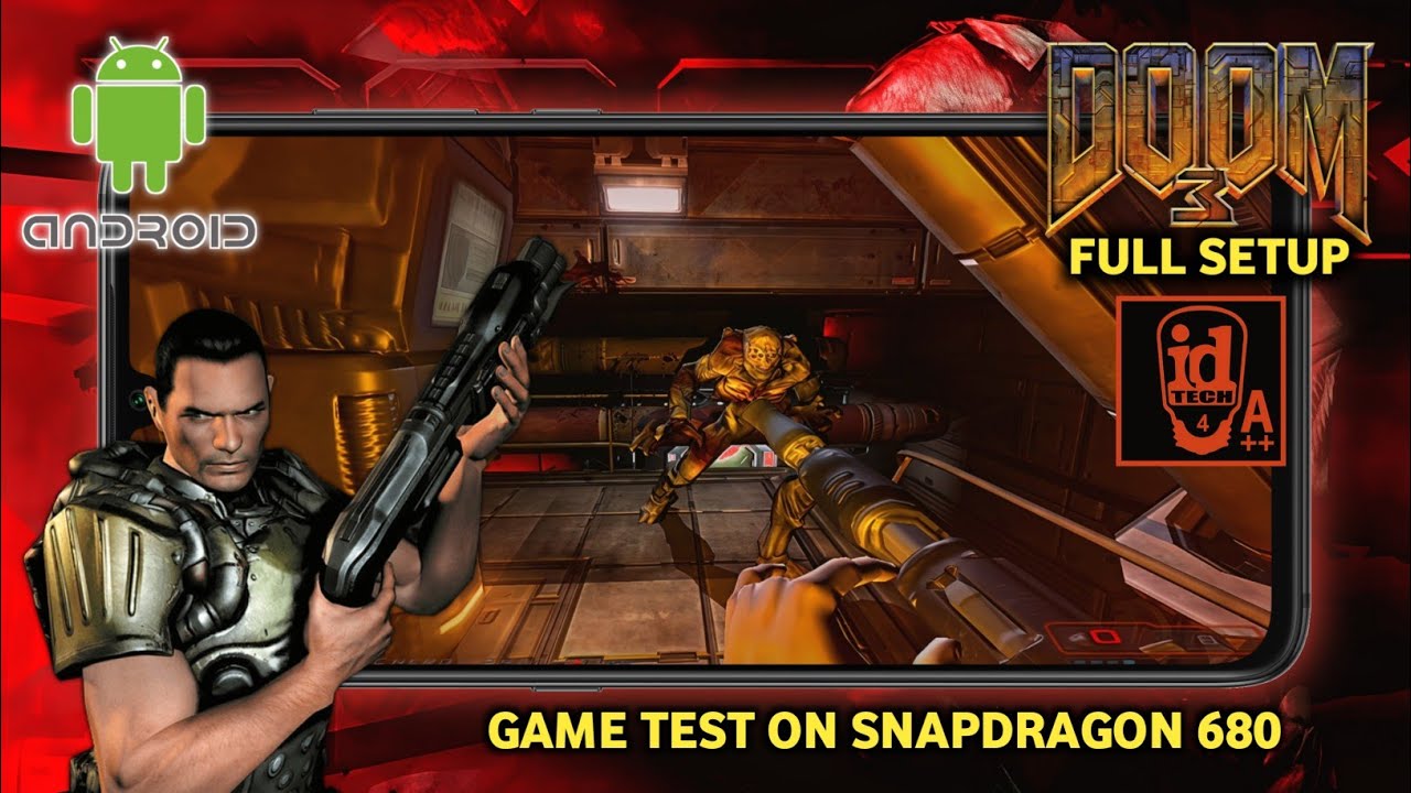 DOOM 3 Android Gameplay via idTech4A++ | Tutorial + Settings | Low End ...
