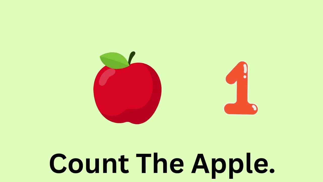Counting 1 to 5 | Apples Counting Video for Preschool Kids