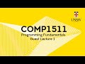 Guest Lecture: "A Peek Into Games Programming" (Jake Renzella)- Programming Fundamentals 21 Term 3