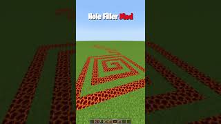 Minecraft : Hole filler mod!!😱 (wait for it...) #shorts #minecraft