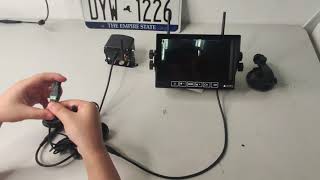 How to pair AMTIFO A7 RV Wireless Rear View Camera System Operation Video