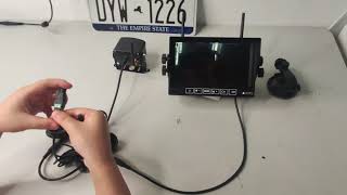 How to pair AMTIFO A7 RV Wireless Rear View Camera System Operation