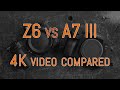 Nikon Z6 vs Sony A7 III - 4K Video Comparison (with commentary)